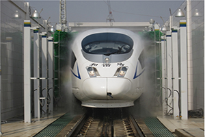 Design and simulation analysis of drying air knife for CRH(China Railway High-speed) cleaning machine