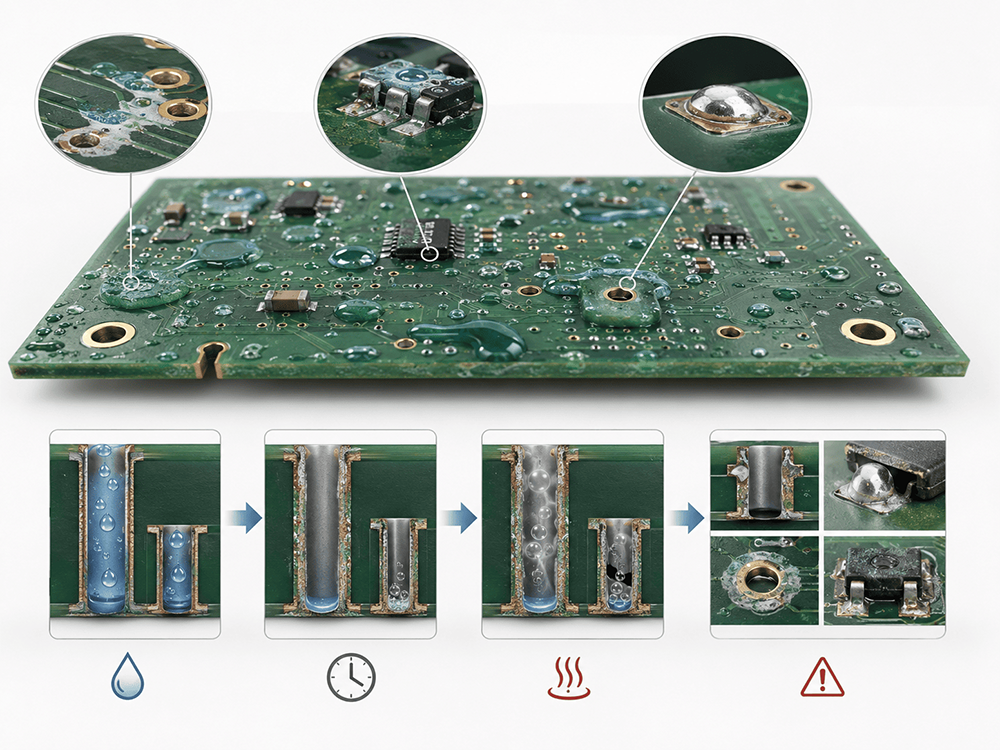 The Problem: Water on PCBs Causes Real Defects